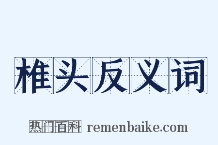 椎头反义词是什么意思的图片